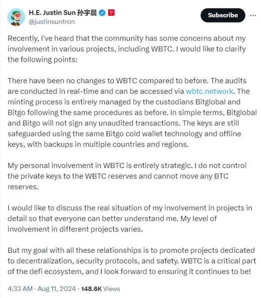 承兑商出逃，WBTC“孙宇晨”效应持续发酵